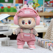 1 Set of Macaron-Style Trendy Overalls for 17cm/6.69inch Labubu Gen1/2/3 |Perfect for Party & Display |Clothes Only, Doll Not Included