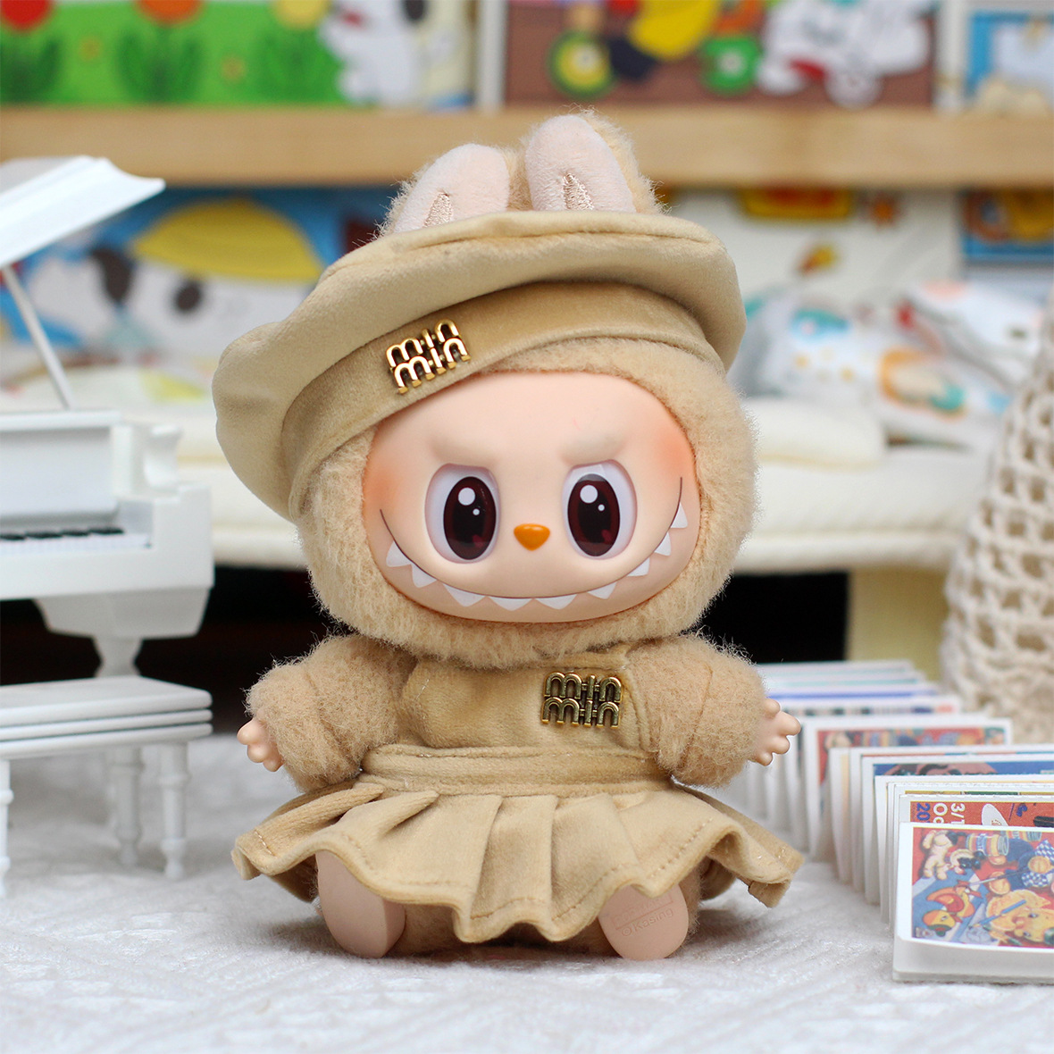 17cm/6.7inch K-pop Yuan Ying Dance Skirt Cute Style for Labubu Gen1/2/3 Party Accessory 1 Piece