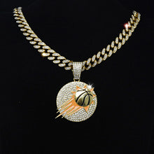 Sun Basketball Team Necklace Hip Hop Cuban Chain