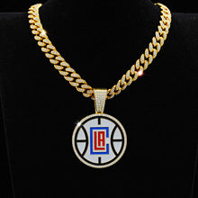 NBA LA Clippers Full Diamond Basketball Team Necklace Hip Hop Cuban Chain