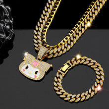 Cartoon Bunny Necklace Hip Hop Cuban Chain
