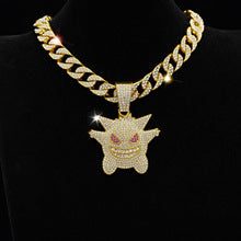Diamond Elf Geng Ghost Necklace Hip Hop Cuban Chain
