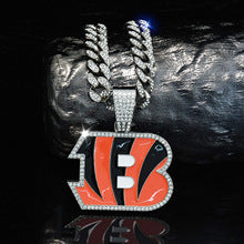NFL Cincinnati Bengals Letter B Rugby Team Necklace Hip Hop Cuban Chain
