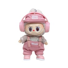 1 Set of Macaron-Style Trendy Overalls for 17cm/6.69inch Labubu Gen1/2/3 ｜Perfect for Party & Display ｜Clothes Only, Doll Not Included