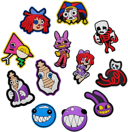 Monster Charms Cartoon Charms for Boys Girls Women Men Shoe Charms Adults Teens Kids Cute Shoe Decoration Charms for Glog Sandals Decorations for Birthday Party Gifts