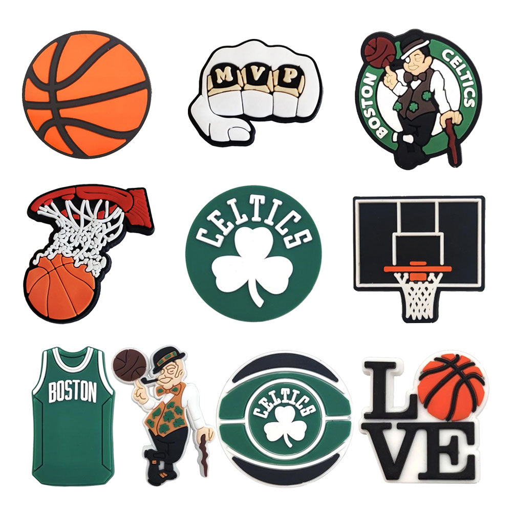 Basketball Sports Charms for Boys Girls Women Men Adults Teens Kids Cute Glog Sandals Decorations for Birthday Party Gift