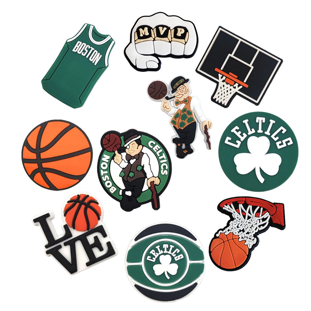 Basketball Sports Charms for Boys Girls Women Men Adults Teens Kids Cute Glog Sandals Decorations for Birthday Party Gift