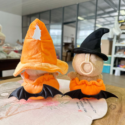 2-Piece Halloween Pumpkin Outfit Set for 17cm/6.69inch Dolls – Includes Witch Hat & Pumpkin Skirt – Doll Not Included