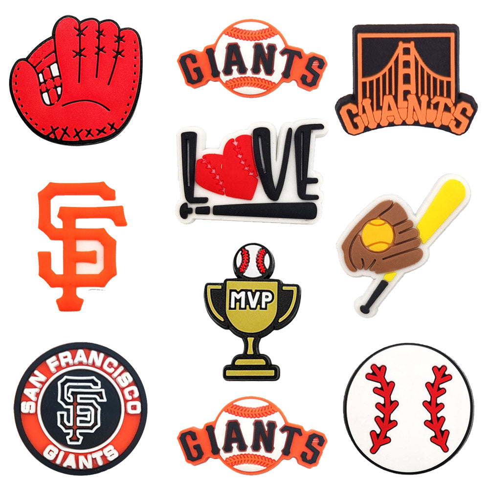Sports Shoe Charms Jibbitz MLB baseball Decoration Charms for Croc Clog Sandals for Party Favor Gifts Birthday for Boys Girls Women Men Adults Teens Kids Cartoon Shoe Decoration Charms Sandals Decorations