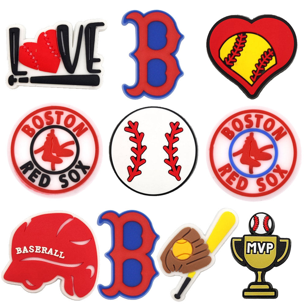 Sports Shoe Charms Jibbitz MLB baseball Decoration Charms for Croc Clog Sandals for Party Favor Gifts Birthday for Boys Girls Women Men Adults Teens Kids Cartoon Shoe Decoration Charms Sandals Decorations