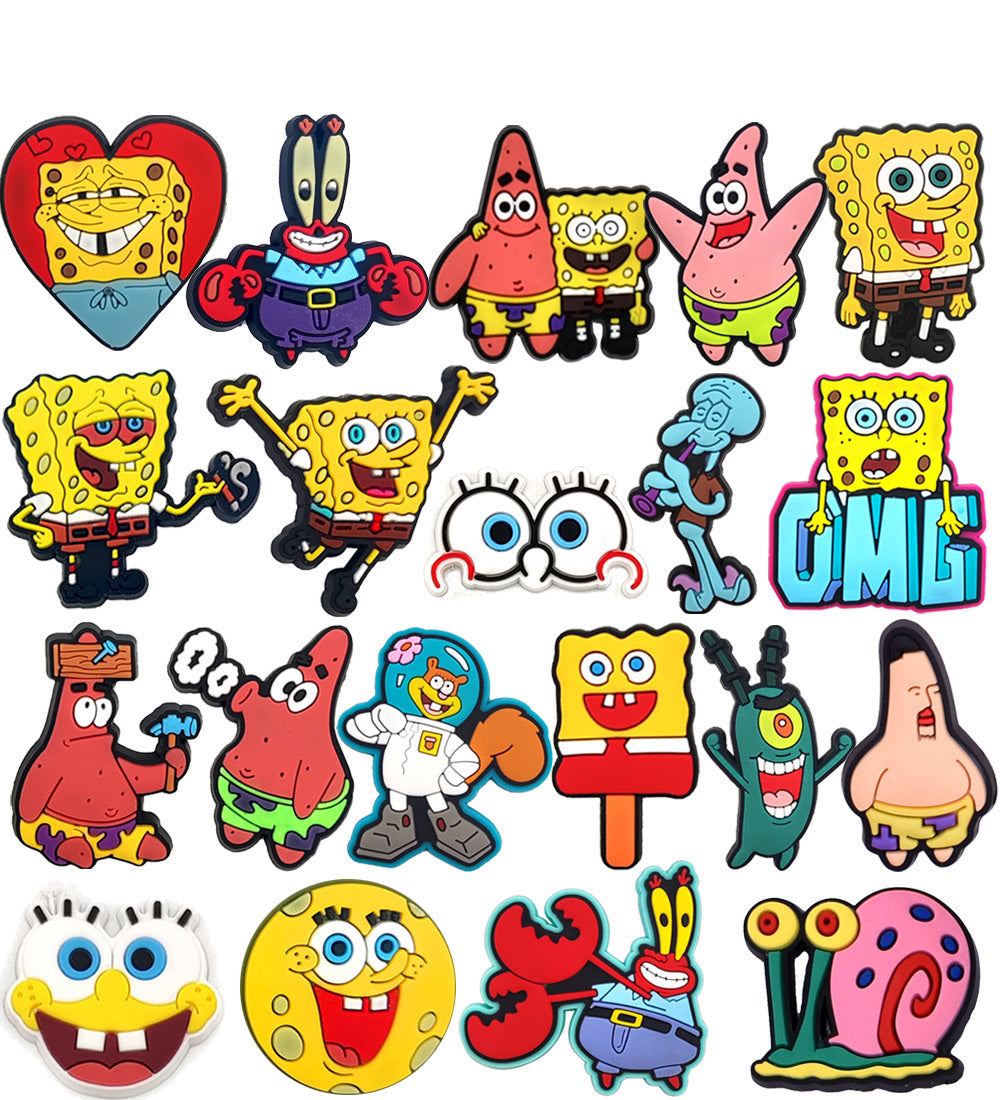 Monster Charms Cartoon Charms for Boys Girls Women Men Shoe Charms Adults Teens Kids Cute Shoe Decoration Charms for Glog Sandals Decorations for Birthday Party Gifts