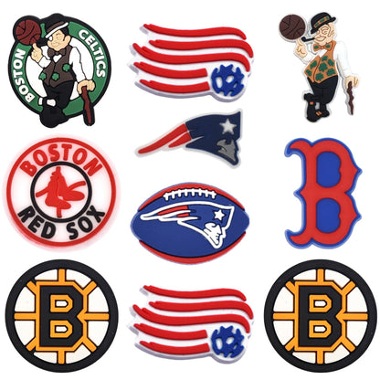 sports cities charms jibbitz shoe decoration charms croc clog accessories for party favor