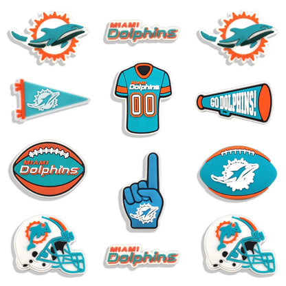 cartoon football sports shoe decoration charms for croc clog for kids adult, accessories for party favor