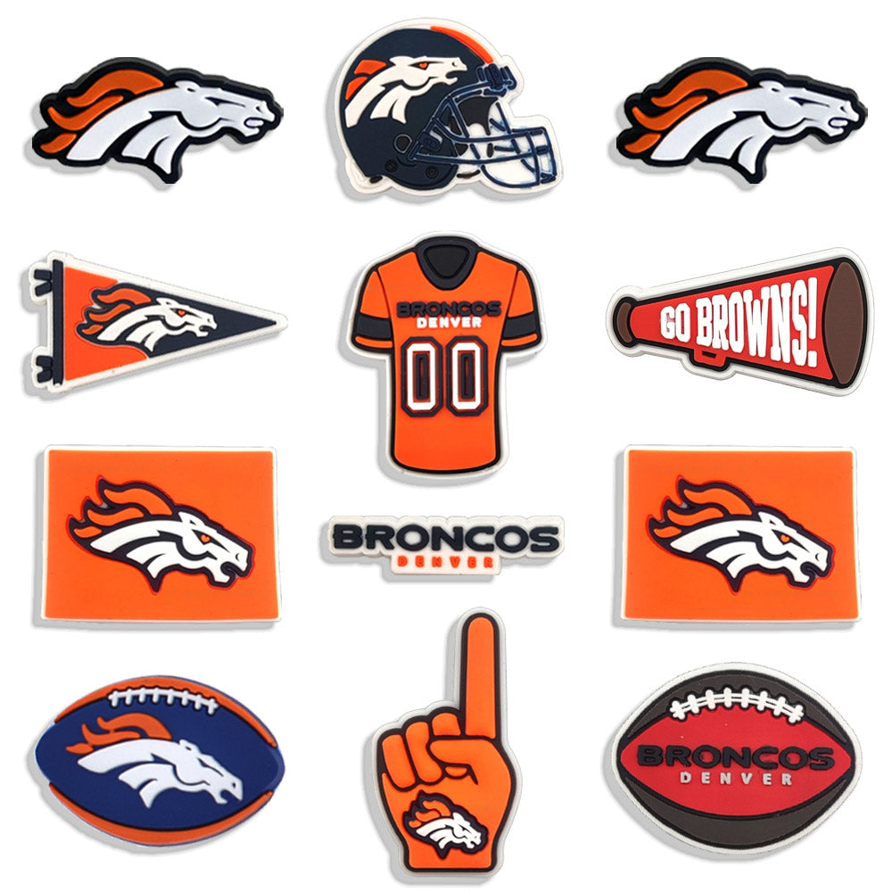 cartoon football sports shoe decoration charms for croc clog for kids adult, accessories for party favor